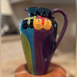 GANZ | Cat Ceramic Vase